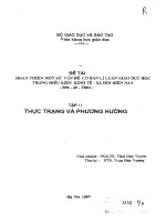 Hoàn thiện một số vấn đề cơ bản lý luận giáo dục học trong điều kiện kinh tế xã hội hiện nay  tập 2 thực trạng và phương hướng