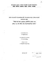 Thiết kế thử nghiệm CSDL phân tán phục vụ cho khoa học kỹ thuật hạt nhân