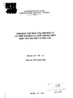 Khoáng vật học của sỏi mật ở cơ thể người lứa tuổi trung niên khu vực hà nội và phụ cận