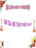 Bài giảng điện tử đề tài Bé tập thể dục