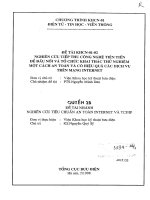 Nghiên cứu tiếp thu công nghệ tiên tiến để đấu nối và tổ chức khai thác thử nghiệm một cách an toàn và có hiệu quả các dịch vụ trên mạng internet – quyển 2b – nghiên cứu tiêu chuẩn an to