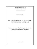 Đào tạo cán bộ quản lý tại xí nghiệp thương mại mặt đất nội bài 