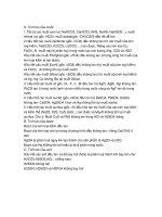 Cách nhớ nhanh bảng tính tan