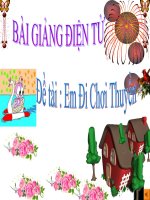 Bài giảng điện tử đề tài Em đi chơi thuyền