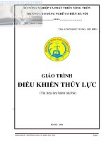 Giáo trình điều khiển thủy lực