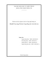 Đồ án môn học quản trị dự án xây dựng website cộng đồng sinh viên kiến trúc 