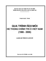 Quá trình đổi mới hệ thống chính trị ở việt nam (1986 2006) 