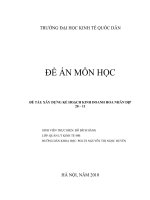Đồ án môn học xây dựng kế hoạch kinh doanh hoa nhân dịp 2011