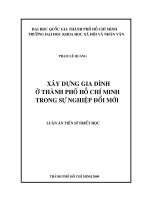 Xây dựng gia đình ở thành phố hồ chí minh trong sự nghiệp đổi mới 