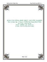 BÁO CÁO TỔNG HỢP THỰC TẬP TỐT NGHIỆP tại Công ty TNHH Xây Dựng Bình Minh