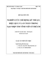 Nghiên cứu chỉ định, kỹ thuật, hiệu quả và an toàn trong tạo nhịp tim vĩnh viễn ở trẻ em 