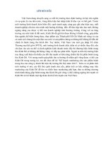 Kế hoạch marketing cho sản phẩm bánh trung thu của công ty kinh đô trên thị trường hà nội năm 2013