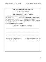 Báo cáo thực tập kỹ thuật xây dựng Cầu Bông TP. Hồ Chí Minh