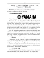 Đồ án môn học phân tích chiến lược định vị của yamaha motor việt nam