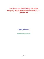 Tìm hiểu và xây dựng hệ thống điều khiển thang máy nhờ bộ điều khiển khả trình PLC s7 300