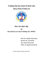 Báo cáo thực tập tại ban quản lý các dự án đường sắt ( RPMU)