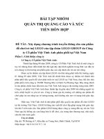 Xây dựng chương trình truyền thông cho sản phẩm đồ chơi trí tuệ LEGO của tập đoàn LEGO GROUP