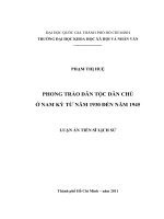Phong trào dân tộc dân chủ ở nam kỳ từ năm 1930 đến năm 1945 