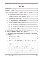 Báo cáo thực tập tổng hợp quản trị kinh doanh tại công ty TNHH hợp mạnh