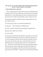 Thực trạng và giải pháp đầu tư tại PJICO trong điều kiện hội nhập kinh tế quốc tế