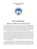 Đồ án môn học cơ cấu đầu tư và cơ cấu đầu tư hợp lý