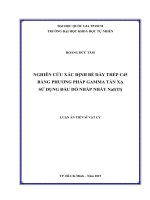 Nghiên cứu xác định bề dày thép c45 bằng phương pháp gamma tán xạ sử dụng đầu dò nhấp nháy nai (TI) 