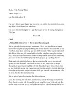 Bài tập môn học đầu tư quốc tế