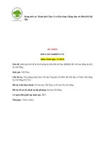 Đánh giá tính dễ bị tổn thương do biến đổi khí hậu đối với hoạt động du lịch thành phố Đà Nẵng