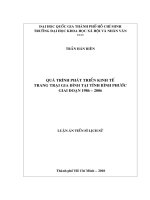 Quá trình phát triển kinh tế trang trại gia đình tại tỉnh bình phước giai đoạn 1986 2006 