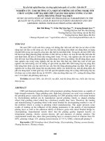 NGHIÊN cứu ẢNH HƯỞNG của một số THÔNG số CÔNG NGHỆ tới CHẤT LƯỢNG lớp mạ KHI CHẾ tạo đá mài KIM CƯƠNG và CBN BẰNG PHƯƠNG PHÁP mạ điện 