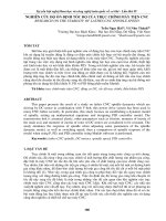 NGHIÊN cứu độ ổn ĐỊNH tốc độ của TRỤC CHÍNH máy TIỆN CNC 