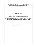 Tổ chức thẩm mỹ môi trường lao động xí nghiệp công nghiệp nhẹ ở thành phố hồ chí minh và các tỉnh vùng kinh tế trọng điểm phía nam 