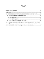 THỰC TRẠNG, THUẬN lợi VÀ KHÓ KHĂN KHI áp DỤNG TRADE REMEDIES tại VIỆT NAM