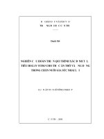 Nghiên cứu hoàn thiện qui trình xác định tỉ lệ tiêu hóa in vitro cho thức ăn thô và ứng dụng trong chăn nuôi gia súc nhai lại 