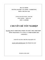 hoàn thiện hoạt động tổ chức thực hiện hợp đồng nhập khẩu của công ty tnhh marine sky logistics