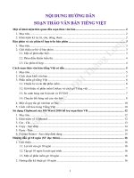 Hướng dẫn Soạn thảo văn bản