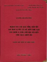 Nghiên cứu tảo silic sống trên nền đáy mềm và một số đặc điểm sinh thái của chúng ở vùng đầm phá ven biển tỉnh thừa thiên huế 