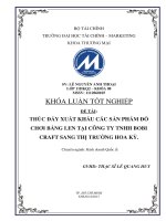 thúc đẩy xuất khẩu các sản phẩm đồ chơi bằng len tại công ty tnhh bobi craft sang thị trường hoa kỳ