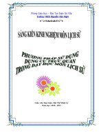 Sáng kiến kinh nghiệm phương pháp sử dụng dụng cụ trực quan  trong giảng dạy môn lịch sử 