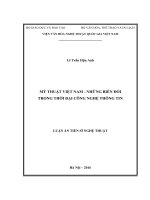 Mỹ thuật Việt Nam  Những biến đổi trong thời đại công nghệ thông tin