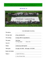 Bài tích cực liên môn cho dạy học môn tiếng anh có tích hợp ở các bộ môn văn, GDCD, sử, địa, nhạc, mỹ thuật, công nghệ, TD, vật lý