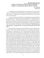 NHỮNG VẤN ĐỀ GIẢNG VIÊN CẦN QUAN TÂM ĐẾN  NGHIÊN CỨU KHOA HỌC TRONG NHỮNG NĂM TỚI