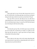 Thị trường hiệu quả là gì hãy cho biết tầm quan trọng của tính hiệu quả của thị trường đối với diễn biến giá cổ phiếu