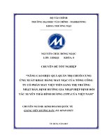 nâng cao hiệu quả quản trị chuỗi cung ứng xuất khẩu hàng may mặc của tổng công ty cổ phần may việt tiến sang thị trường nhật bản, định hướng gia nhập hiệp định đối tác xuyên thái bình dương