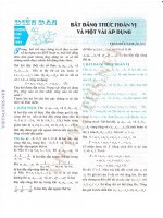 bất đẳng thức hoán vị và một vài ứng dụng