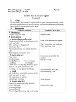 GIÁO án TIẾNG ANH lớp 4 cả năm 2016