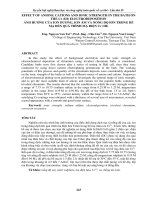 EFFECT OF ANIONS, CATIONS AND IONIC STRENGTH IN THE BATH ON THE cr (III) ELECTRODEPOSITION   ẢNH HƯỞNG của ION DƯƠNG, ION âm và NỒNG độ ION TRONG bể mạ đến QUÁ TRÌNH mạ điện cr (III) 