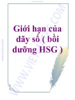 tài liệu bồi dưỡng học sinh giỏi phần giới hạn của dạy số