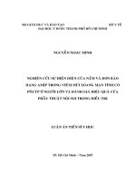 Nghiên cứu sự hiện diện của nấm và đơn bào dạng amíp trong viêm mũi xoang mạn tính có pôlýp ở người lớn và đánh giá hiệu quả của phẫu thuật nội soi trong điều trị 
