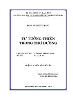 Tư tưởng thiền trong thơ đường 